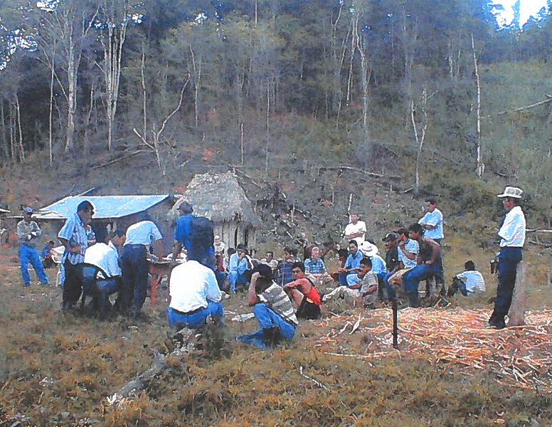 Dr. Michael Campana conducting field work in rural mountainous Honduras